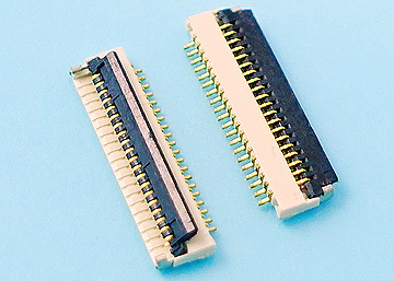 FPC 0.5mm H:1.0 Cover Lift SMT R/A Lower Type Connector