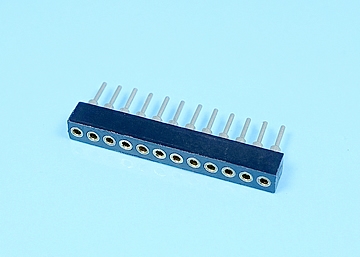 LSIP1788-1xXX 1.778mm SIP SOCKET Single Row Round Pin