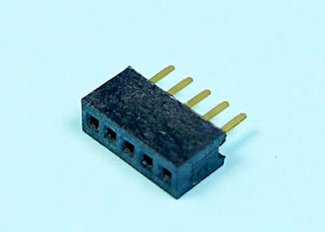 LPCB127ASG X2.4-1xXX 1.27mm Female Header H:3.4 W:2.2 DIP:2.4  Straight Single Row  