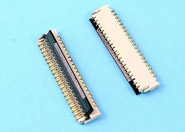 FPC 0.3mm H:1.0 Cover Lift SMT R/A Lower Type Connector