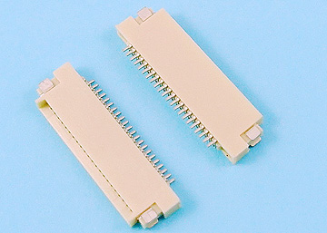 FPC 0.5mm H:1.5 NON-ZIF SMT  R/A  Dual Contact Type Connector