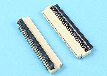 FPC 0.5mm H:1.0 Cover Lift SMT R/A Lower Type Connector