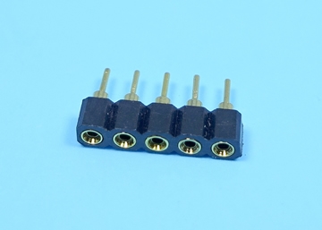 2.54mm SIP SOCKET Single Row Round Pin (Gold Plated)