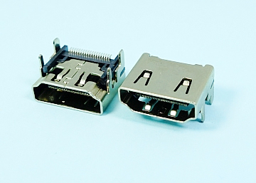 LHDMI-29BAH-191T-129L HDMI A Type 19Pin Female  SMT  SHELL DIP