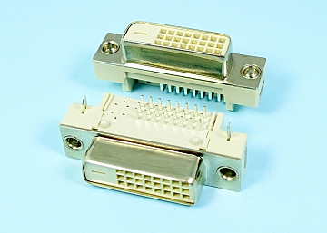 LDVI24-3V2S1X22141N0 DVI-D Connector  Right Angle DIP 24P  Socket