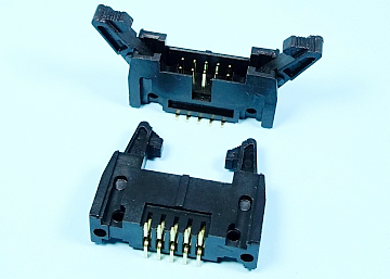 2.54 mm Pitch Box Header With Latches SMT Type